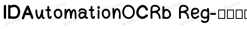 IDAutomationOCRb Reg字体转换